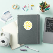 Sticker Stick de balle amusante ronde Vinyl Netball (Couverture iPad)