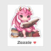 Sticker Stick de lecture Dragon Rose (Feuille)