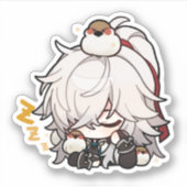 Sticker Stick de sommeil de l'étoile de Honkai Chibi Jing  (Devant)