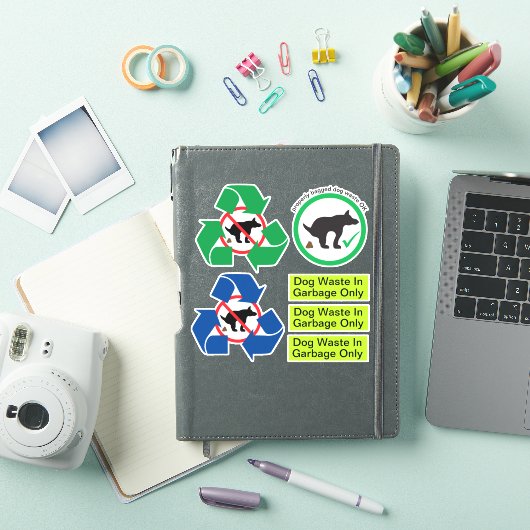 Sticker Stick Poop Set Recycle Garbage (Couverture iPad)