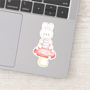 Sticker Stick Vinyl Oeuf De Pâques Cute Bunny