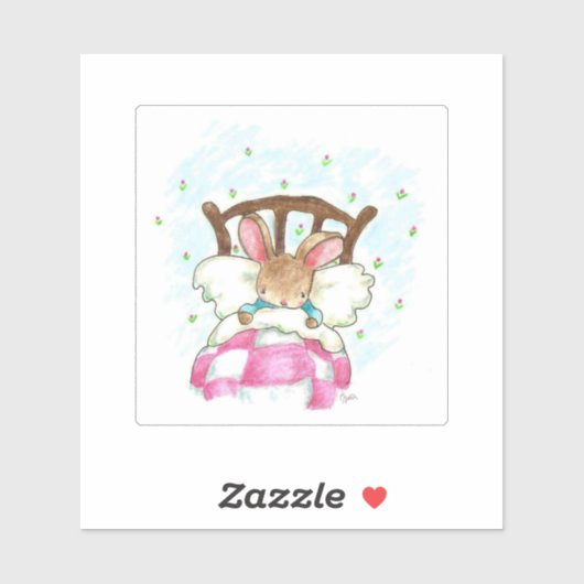 Sticker "Sticker Lapin Sleepy" (Feuille)