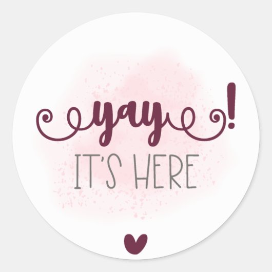 Sticker, Stickers Classic Round. (Devant)