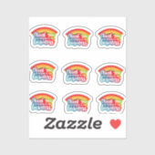 Sticker "Stickers Merci coloré (Feuille)