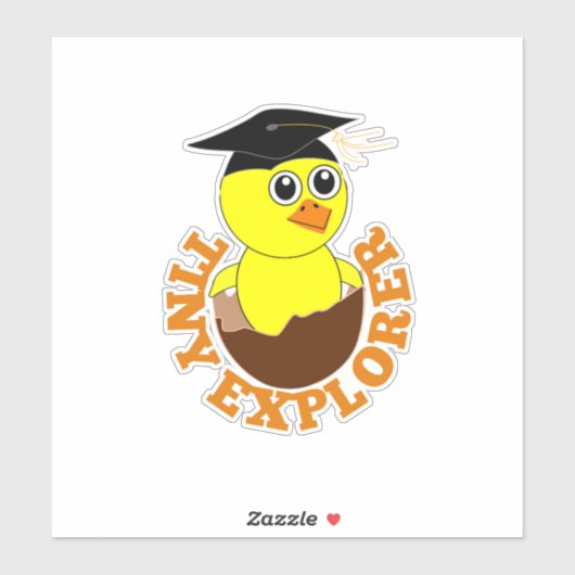 Sticker Stickers. petit poussin (Feuille)