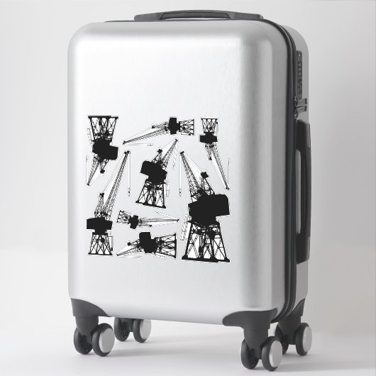 Sticker Sticket de grues de chantier naval (Sur valise)