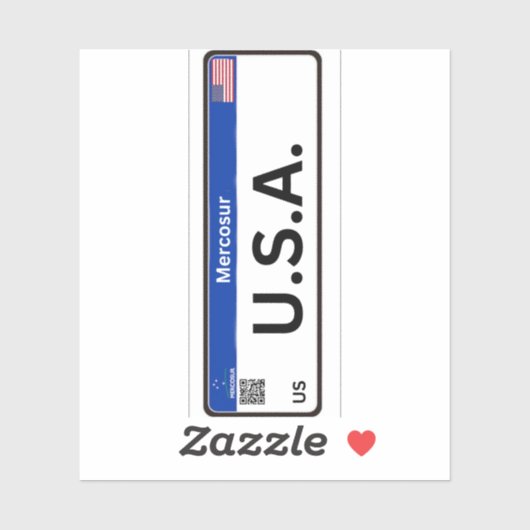 Sticker Stickets USA Mercosur (Feuille)