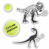 Sticker Sticking de tennis de Dinosaur (Devant)