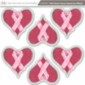 Sticker Sticking set : Rubans de sensibilisation au cancer (Devant)