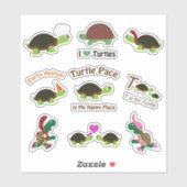 Sticker Sticking Set Turtles Cartoon (Feuille)