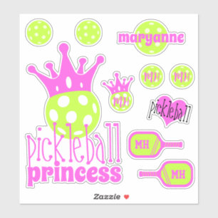 Sticker Stickleball Princess Bright Pink Vinyl Set