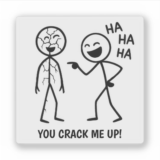 Sticker Stickman drôle (Devant)