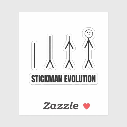 Sticker Stickman Evolution (Feuille)