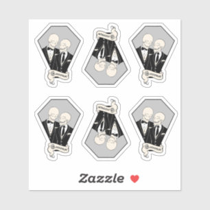 Sticker Stickset Skeleton Grooms