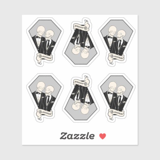 Sticker Stickset Skeleton Grooms (Feuille)