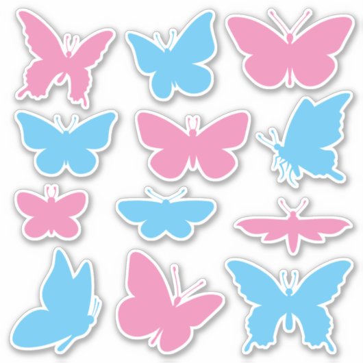 Sticker Sticleur bleu et rose (Devant)