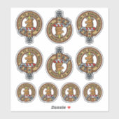 Sticker Sticleur Clan Crawford Crest (Feuille)