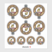 Sticker Sticleur Clan Gunn Crest (Feuille)