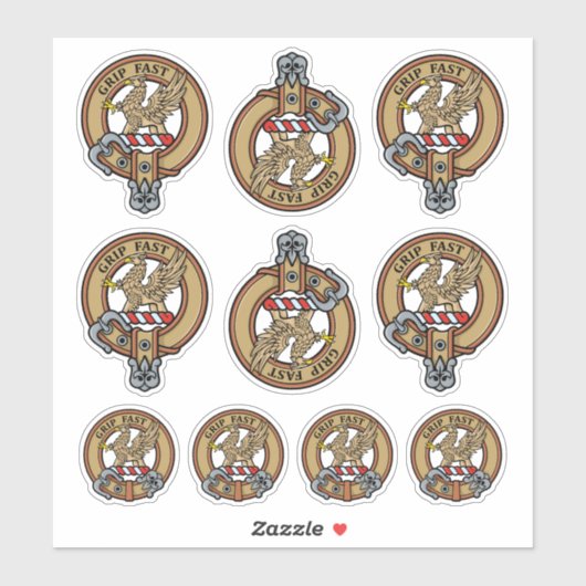 Sticker Sticleur Clan Leslie Crest (Feuille)