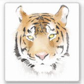 Sticker Sticleur d'aquarelle Tiger Head (Devant)