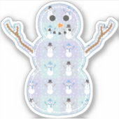 Sticker Sticleur de contour de surface d'hiver (Devant)