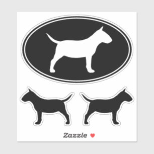 Sticker Sticleur de silhouettes de Chien Terrier de taurea