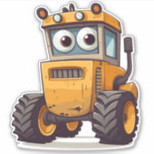 Sticker Sticleur de tracteur de 6 po x 6 po (Devant)