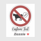 Sticker Sticleur d'icône de méthane de vache (Feuille)