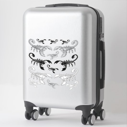 Sticker Sticleur d'icône de scorpion (Sur valise)