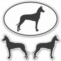 Sticleur en vinyle de chien de chien de chien phar