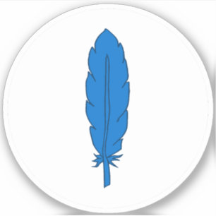 Sticker Sticleur en vinyle de plumes bleues SCA Clan