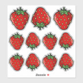 Sticker Sticleur Icône fraise (Feuille)