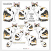 Sticker Sticleur Lg de Calico Cats (Feuille)