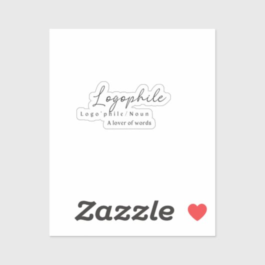 Sticker Sticleur Logophile W/ Définition (Feuille)