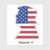 Sticker Sticleur pare-chocs Trump American FJB (Feuille)