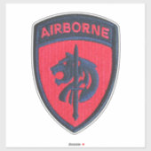 Sticker Sticule de contour pour vétérans de l'Armée de ter (Feuille)