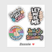 Sticker Stimming Sensibilisation sur l'autisme stim juste  (Feuille)
