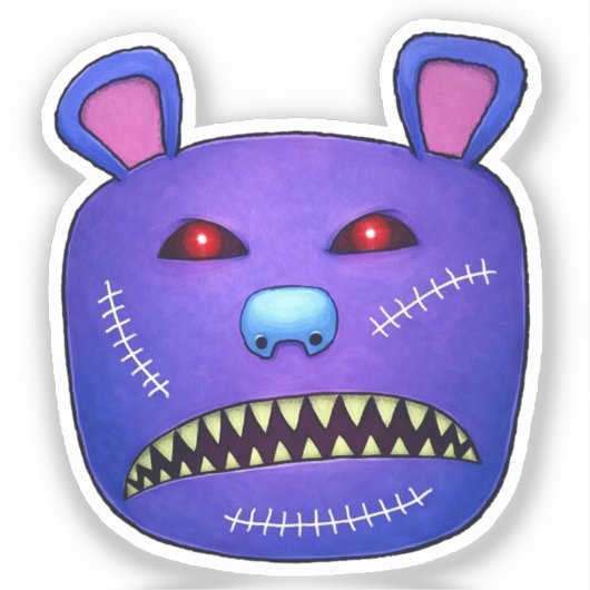 Sticker Stitched Nightmare Bear (Recto)