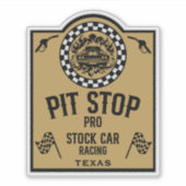 Sticker Stock Car Racing Gift (Devant)