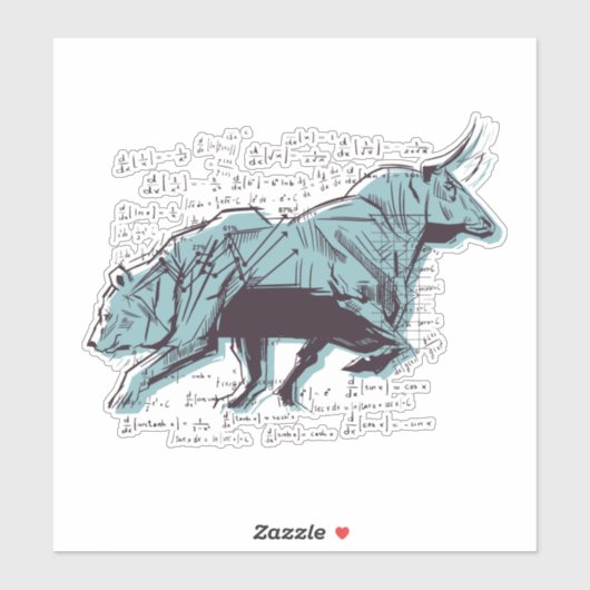 Sticker Stock Market Analysis Finance (Feuille)