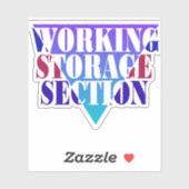 Sticker Stockage de travail en programmation Cobol (Feuille)