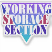 Sticker Stockage de travail en programmation Cobol (Devant)
