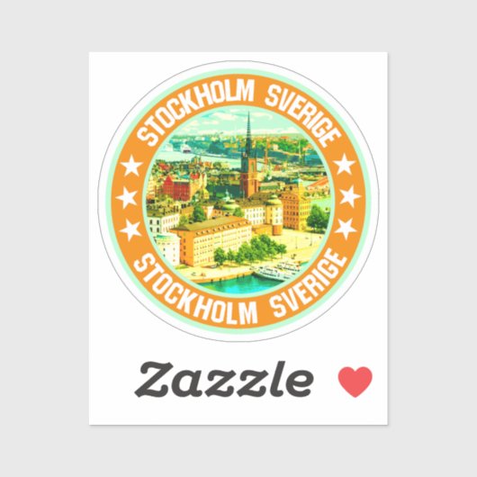 Sticker Stockholm (Feuille)