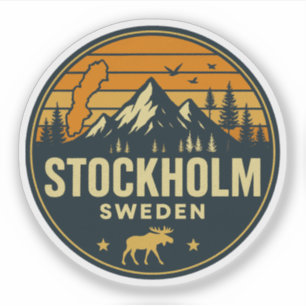 Sticker Stockholm, Suède Sverige