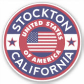 Sticker STOCKTON, Californie (Devant)