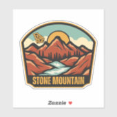 Sticker Stone Mountain, Géorgie (Feuille)