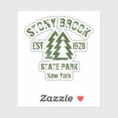 Sticker Stony Brook State Park New York (Feuille)