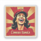 Sticker Stop Kamunism Harris Walz 2024 Camarade Kamala (Devant)