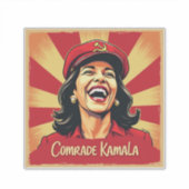 Sticker Stop Kamunism Harris Walz 2024 Camarade Kamala (Devant)