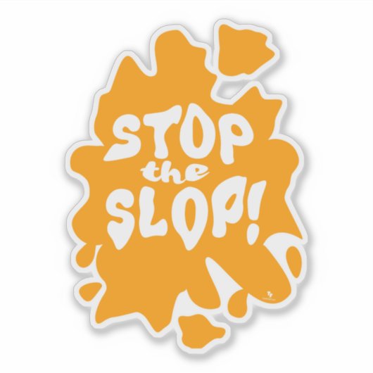 Sticker Stop the Slop Anti AI Statement Artsy Saying (Devant)